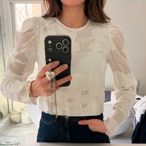 Wilfred White Appliqué Blouse